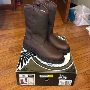 Brand new brown Georgia boots
Men’s size 9.5M